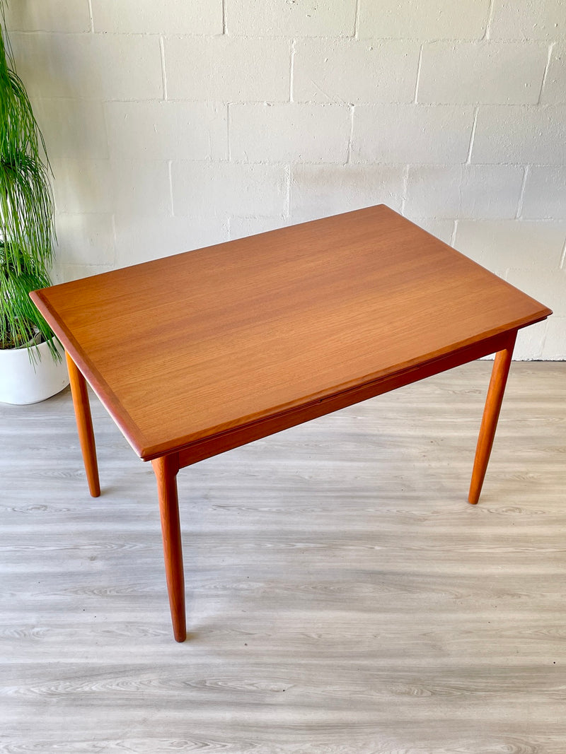 Danish modern teak extension dining table