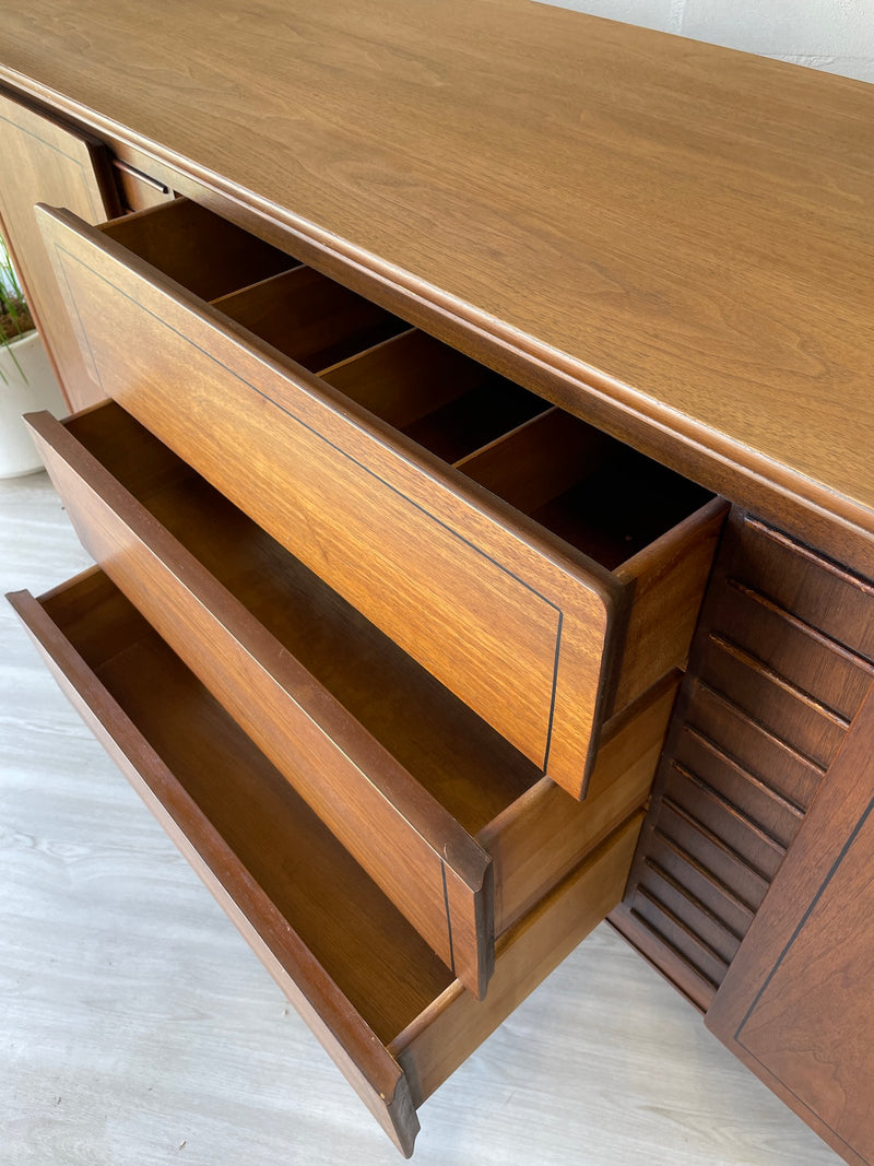 Mid century walnut sideboard credenza