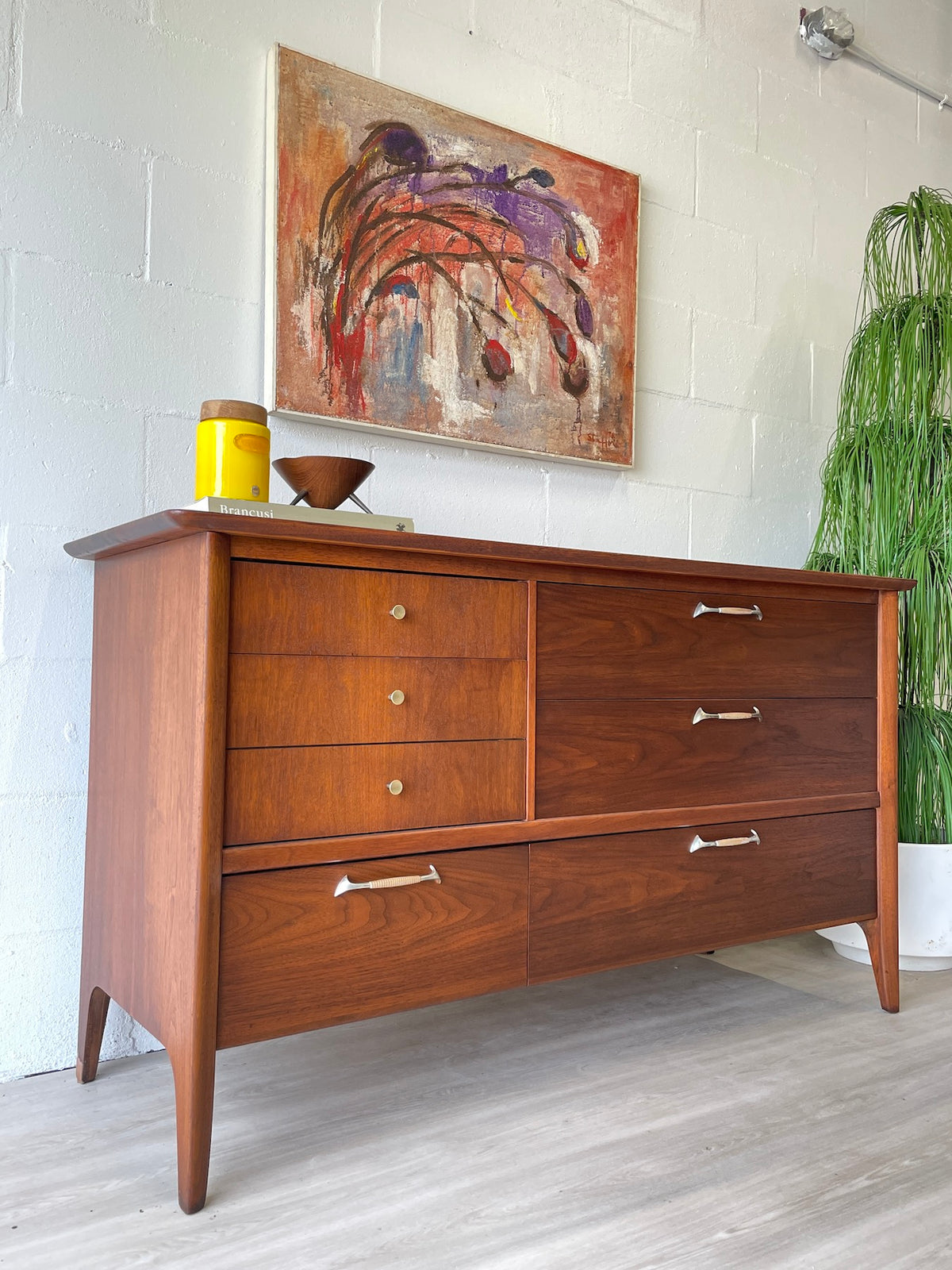 vintage drexel dresser Drexel 'Modern' Walnut Lowboy Dresser – Warehaus Orlando
