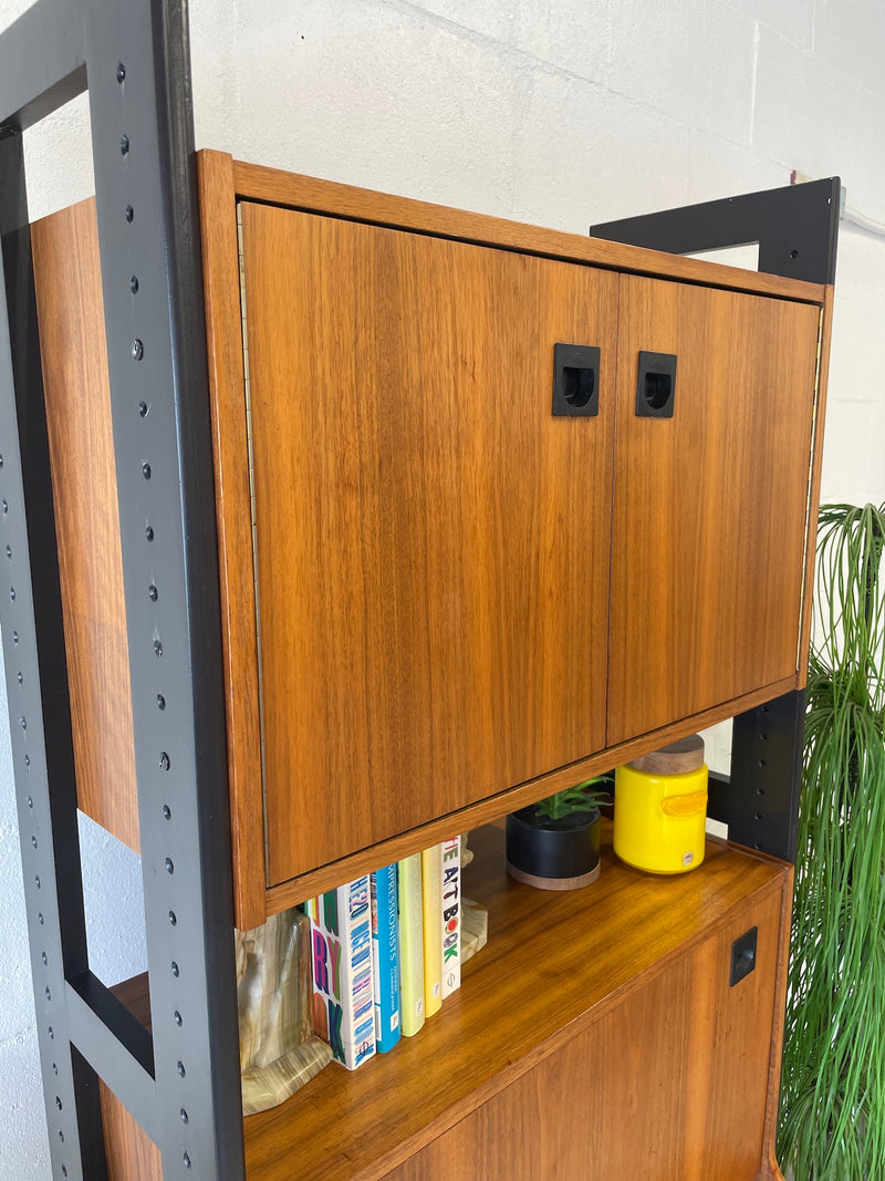 Danish Modern Teak Shelf/Bar Cabinet