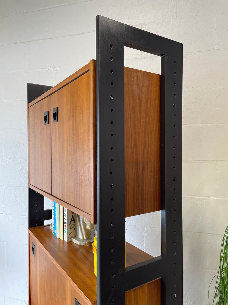 Danish Modern Teak Shelf/Bar Cabinet