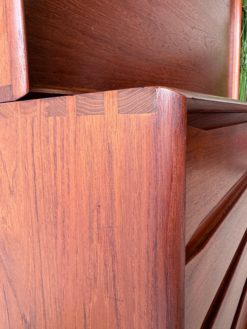 Danish modern teak secretary desk/storage cabinet