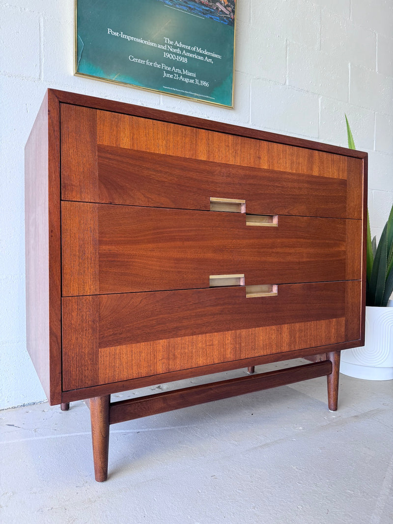 Mid-Century Walnut Chest of Drawers by American of Martinsville