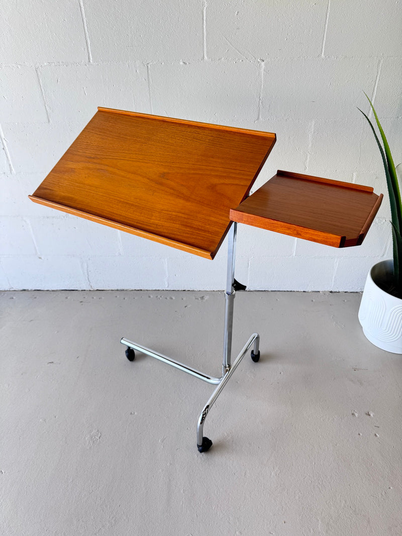 Danish Modern Teak Reading/Drafting Table by H.M.N.