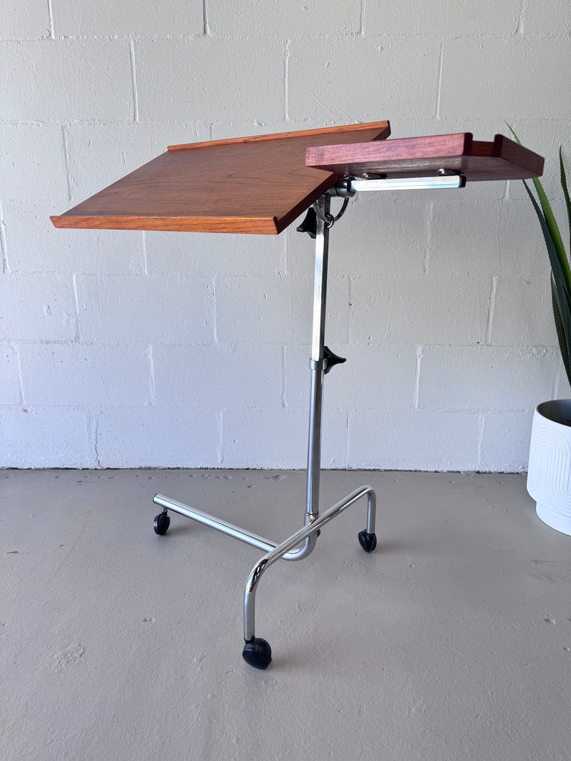 Danish Modern Teak Reading/Drafting Table by H.M.N.