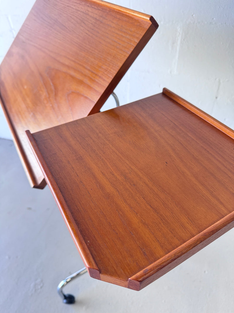 Danish Modern Teak Reading/Drafting Table by H.M.N.