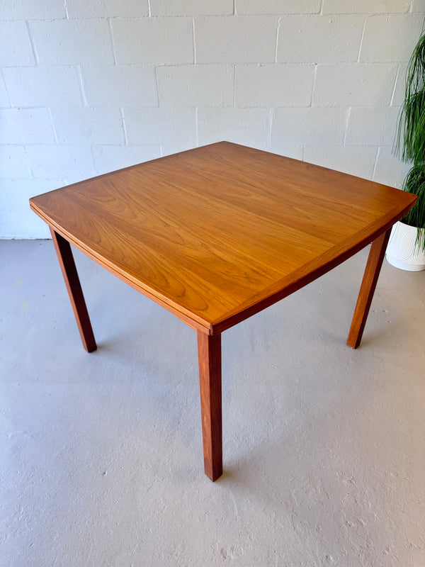 Danish Modern Teak Draw Leaf Dining Table