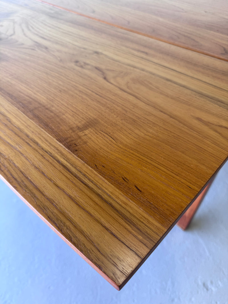 Danish Modern Teak Draw Leaf Dining Table