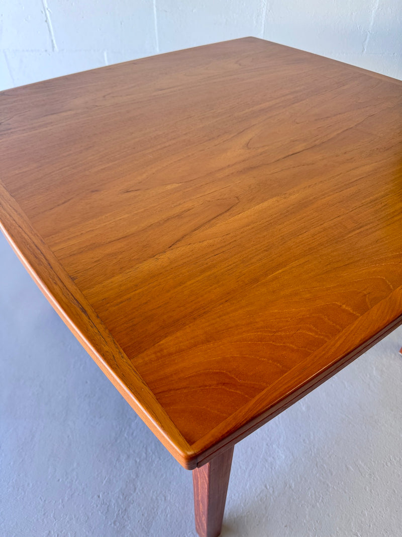 Danish Modern Teak Draw Leaf Dining Table