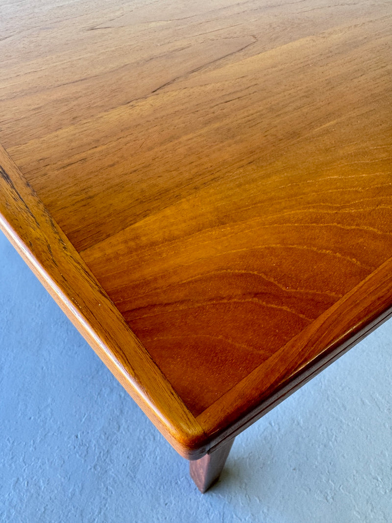 Danish Modern Teak Draw Leaf Dining Table