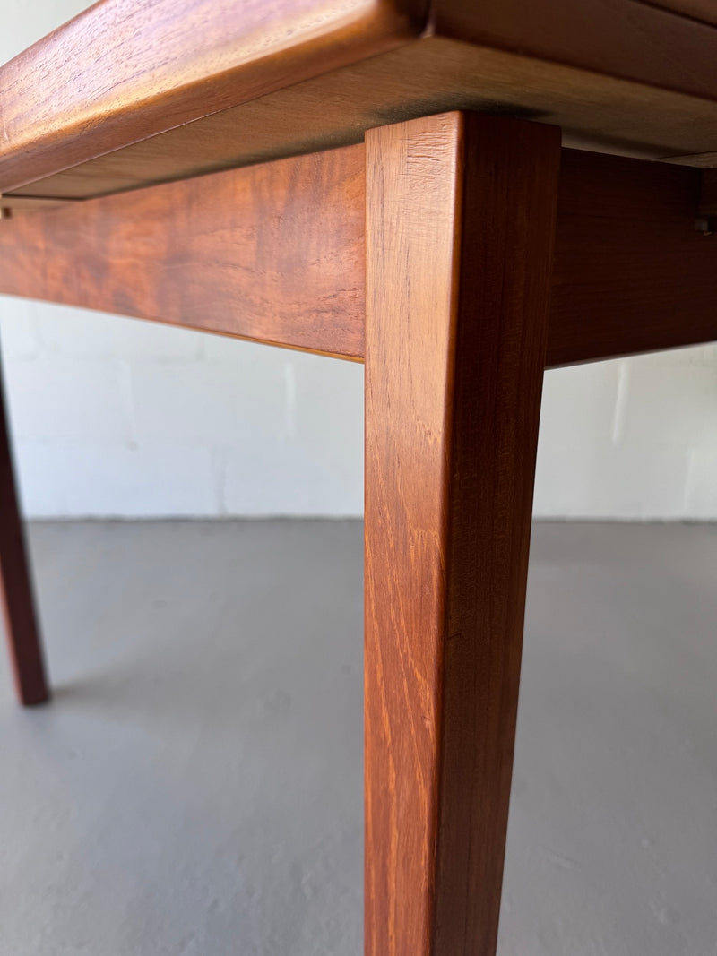 Danish Modern Teak Draw Leaf Dining Table