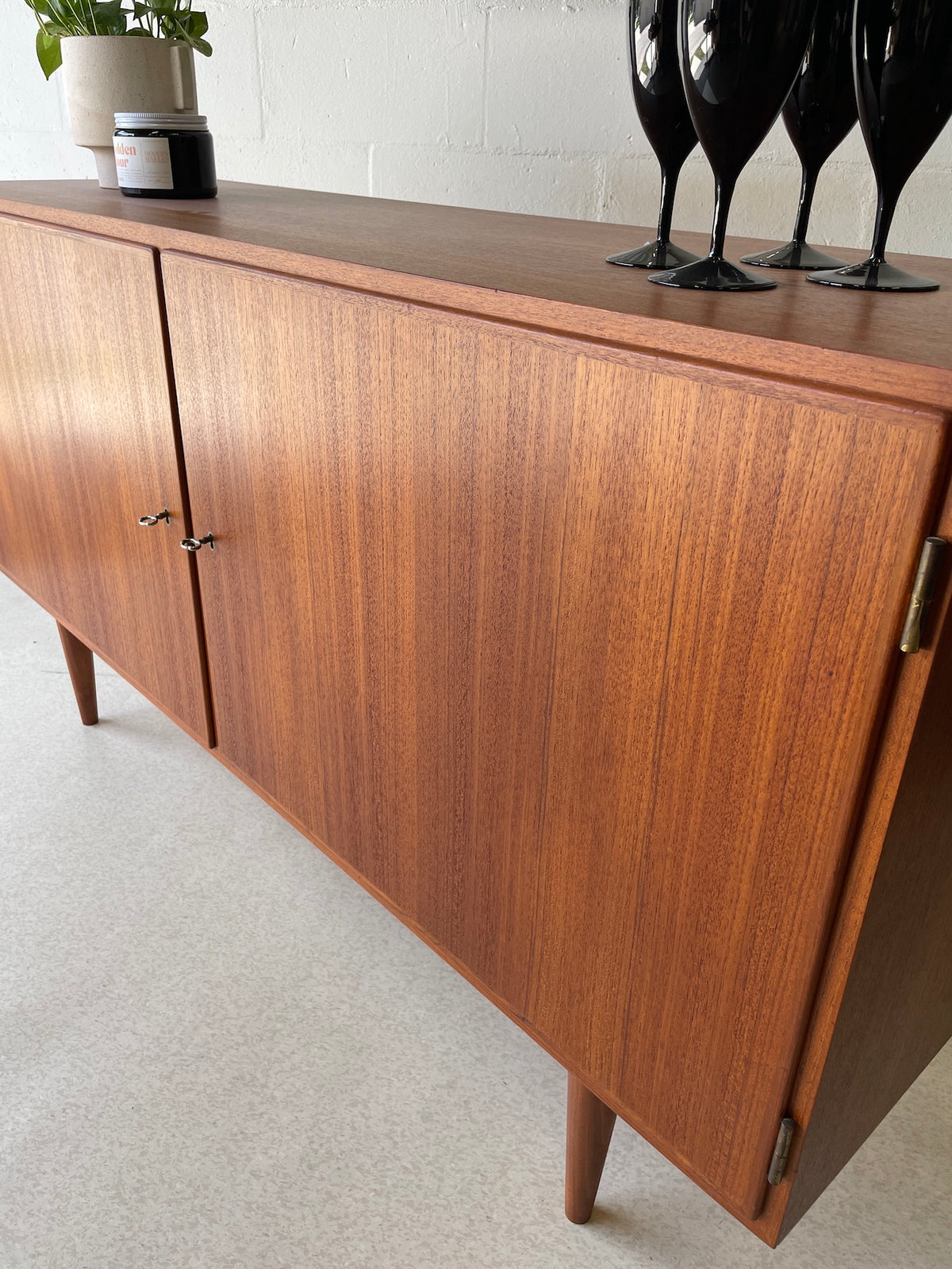 Danish Modern Teak Credenza by Poul Hundevad – Warehaus Orlando
