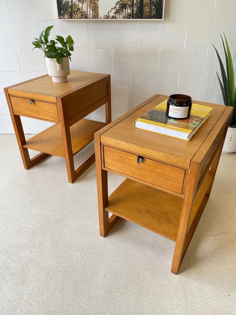 Mid Century Nightstands/End Tables (a pair)