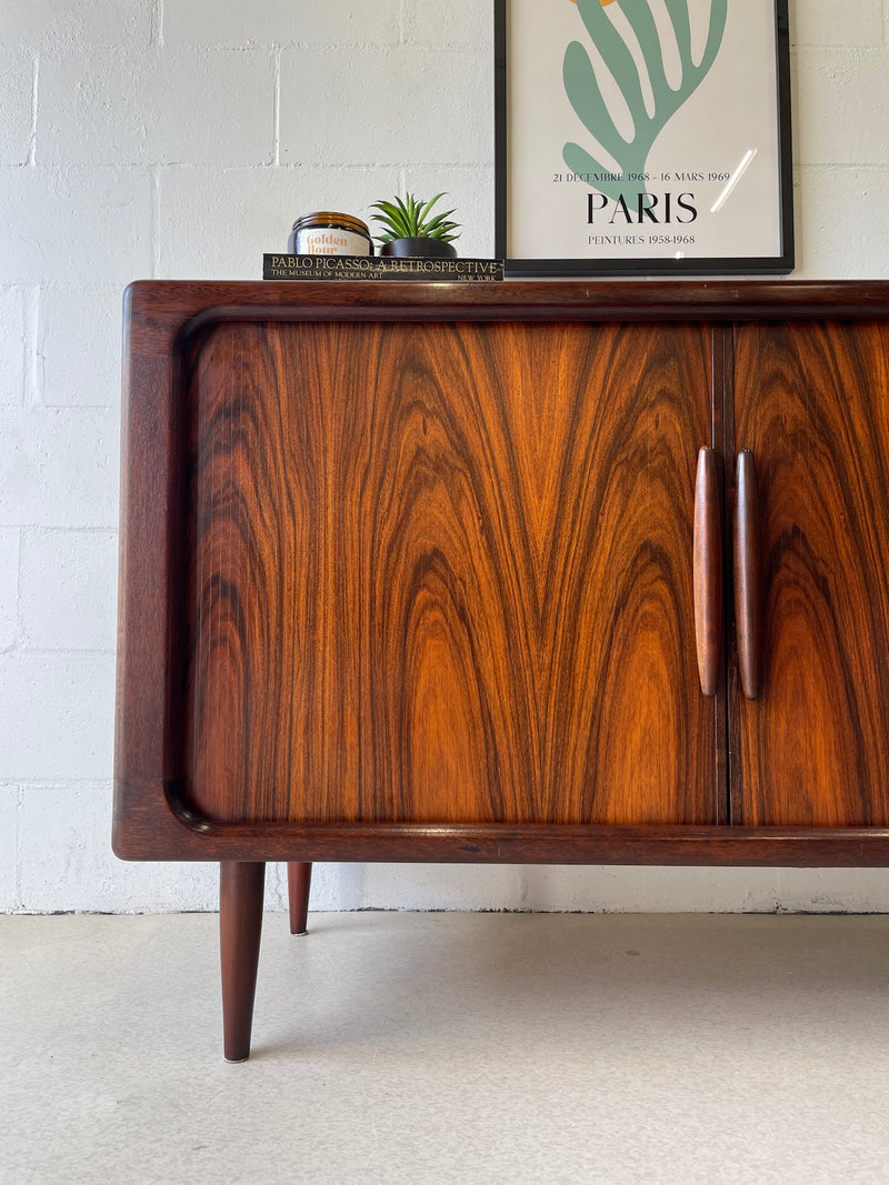 Rosewood Tambour Door Media Console