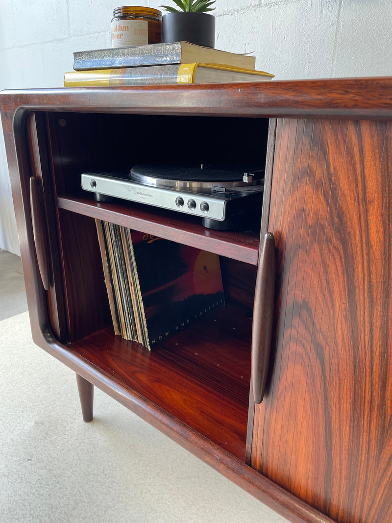 Rosewood Tambour Door Media Console