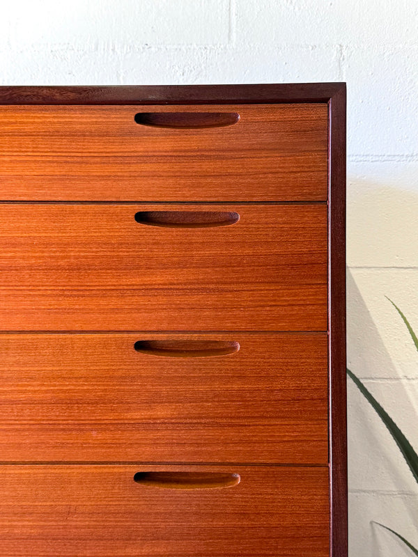 Danish Modern Teak Chest of Drawers by lb Kofod Larsen