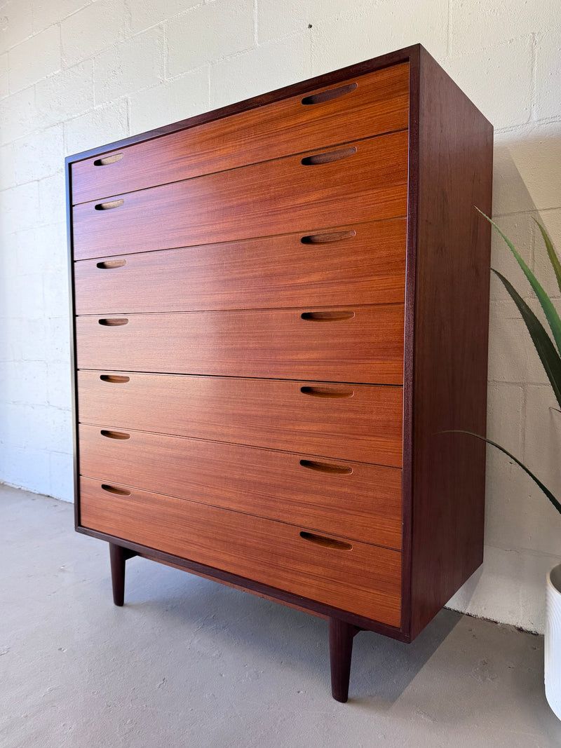 Danish Modern Teak Chest of Drawers by lb Kofod Larsen