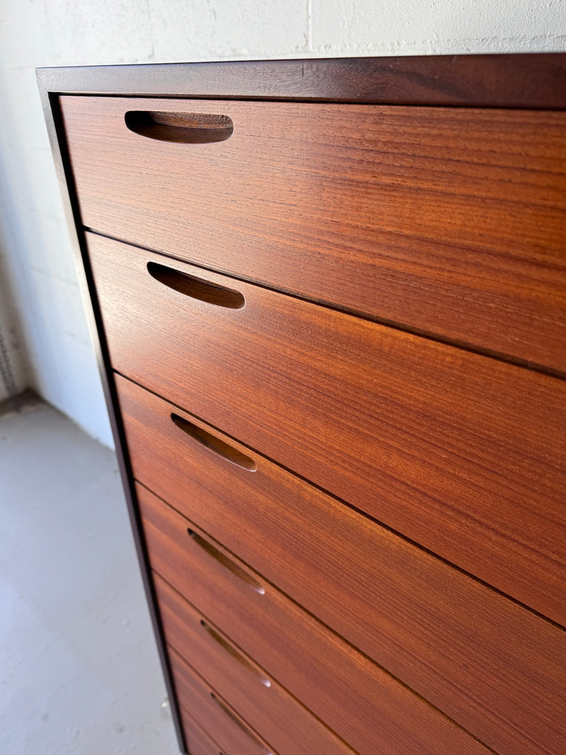 Danish Modern Teak Chest of Drawers by lb Kofod Larsen