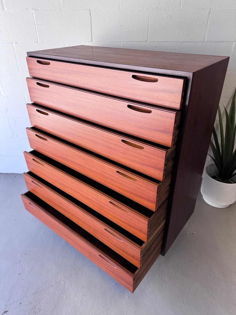 Danish Modern Teak Chest of Drawers by lb Kofod Larsen