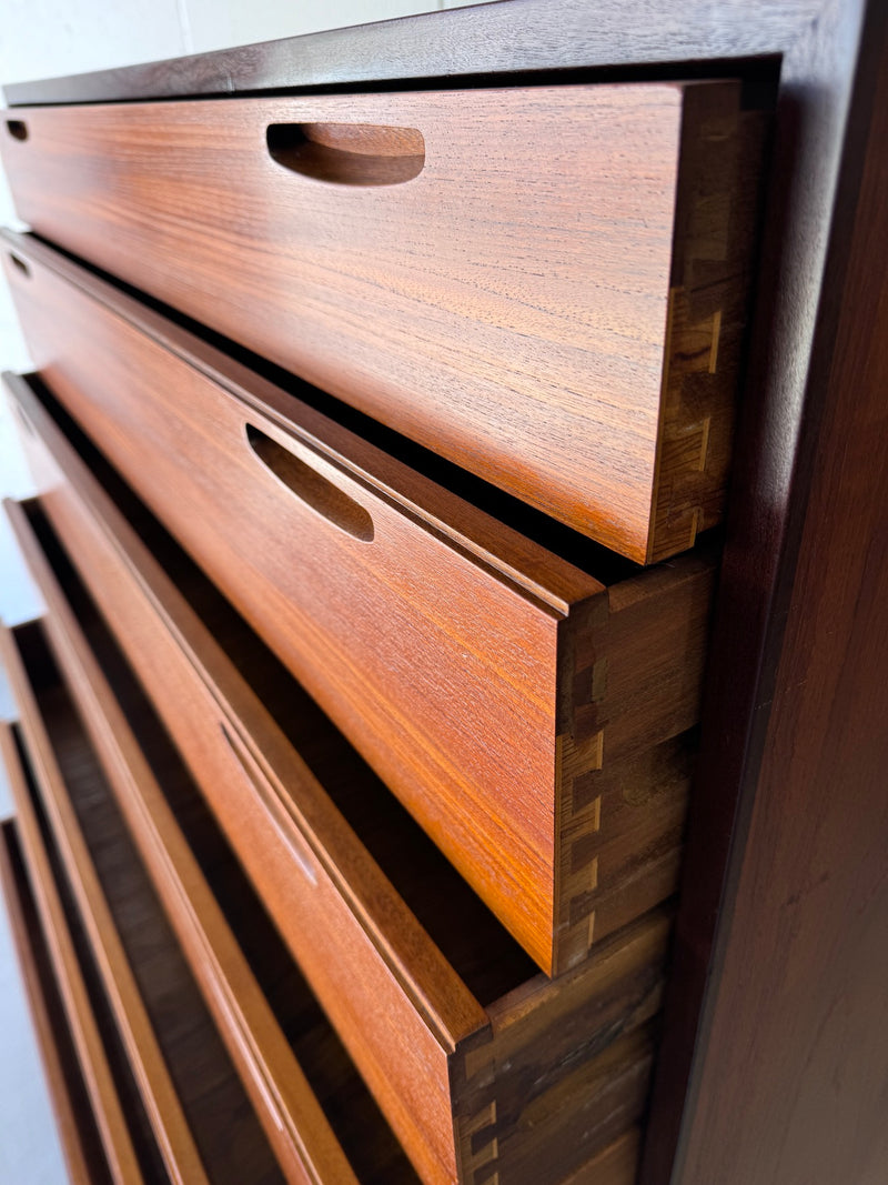 Danish Modern Teak Chest of Drawers by lb Kofod Larsen