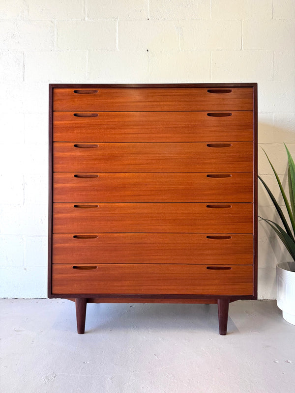 Danish Modern Teak Chest of Drawers by lb Kofod Larsen