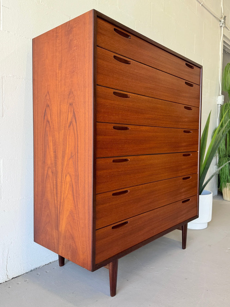 Danish Modern Teak Chest of Drawers by lb Kofod Larsen