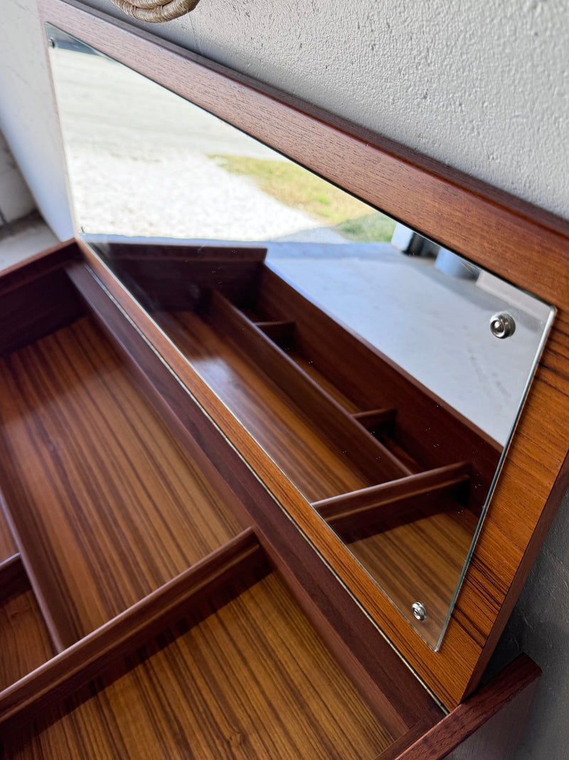 Danish Modern Teak Vanity by Nils Jonsson