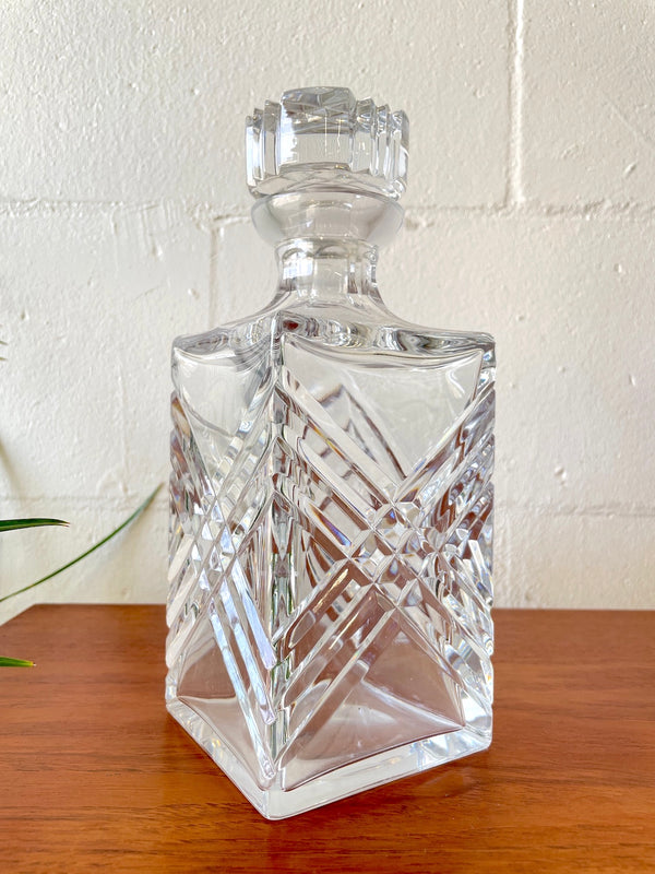 Vintage Etched Crystal Decanter