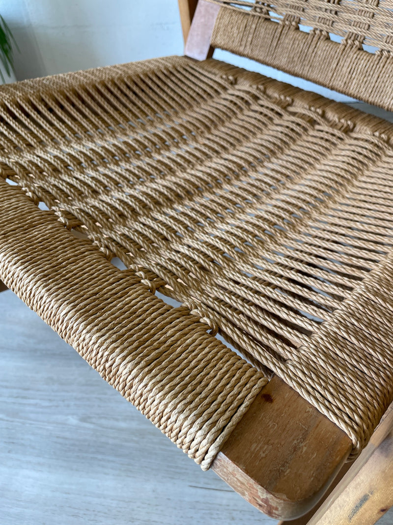 Mid Century Hans Wegner Style Rope Rocking Chair – Warehaus Orlando