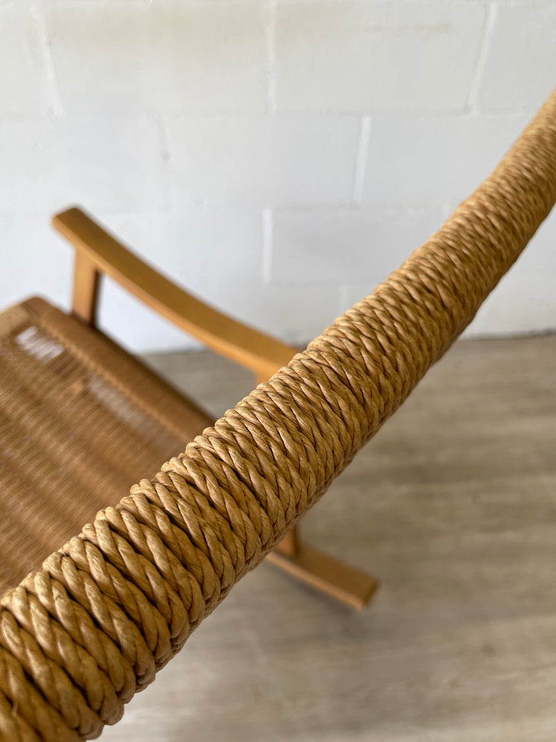 Mid Century Hans Wegner Style Rope Rocking Chair – Warehaus Orlando