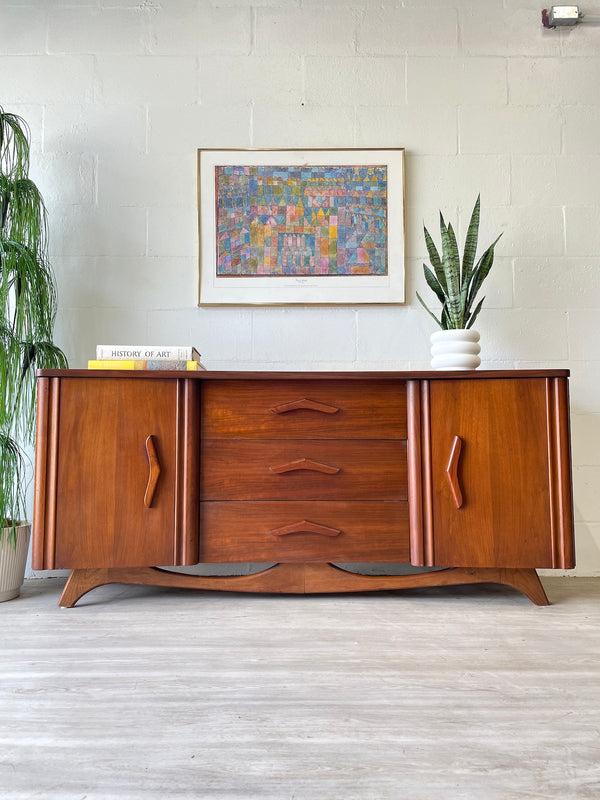 Mid-Century Curved Front Credenza by John Cameron