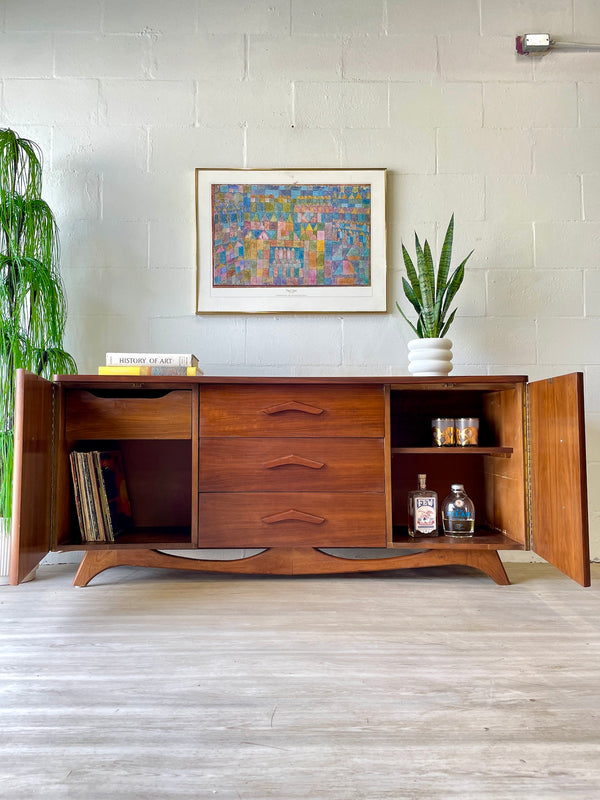 Mid-Century Curved Front Credenza by John Cameron