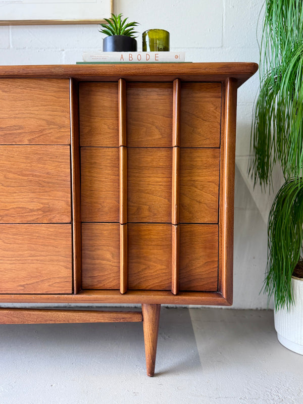 Mid Century Walnut Triple Dresser/Credenza by Kent Coffey