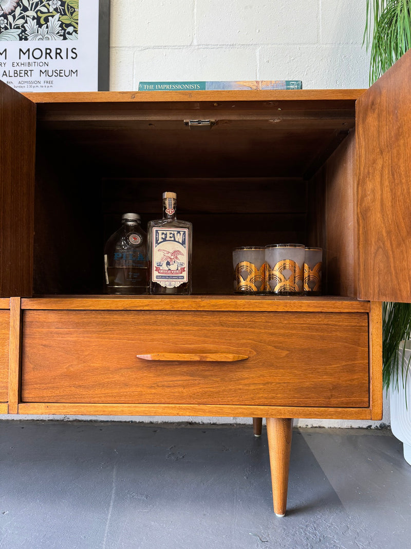 Mid Century 1960s Walnut Sideboard/Storage Cabinet