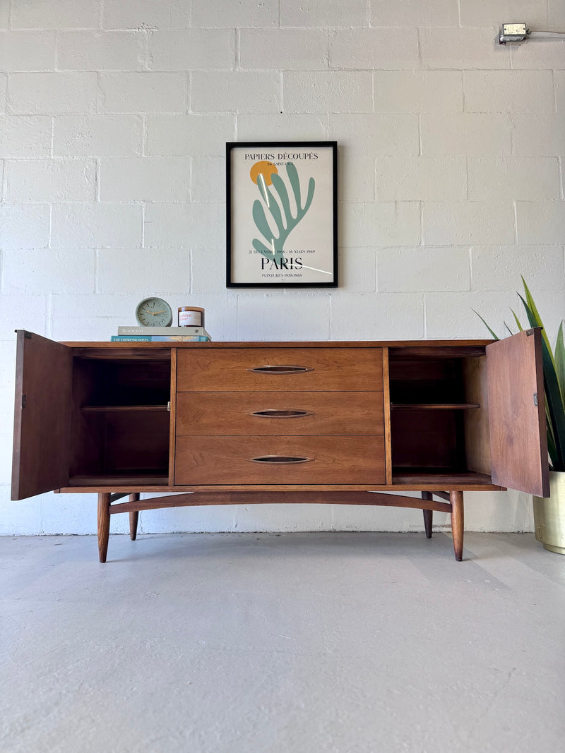 Mid Century Broyhill 'Sculptra' Walnut Credenza