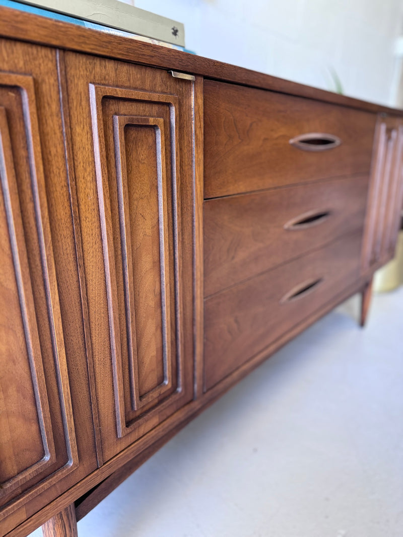 Mid Century Broyhill 'Sculptra' Walnut Credenza
