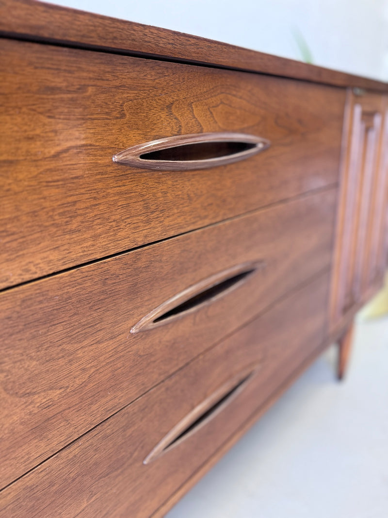 Mid Century Broyhill 'Sculptra' Walnut Credenza