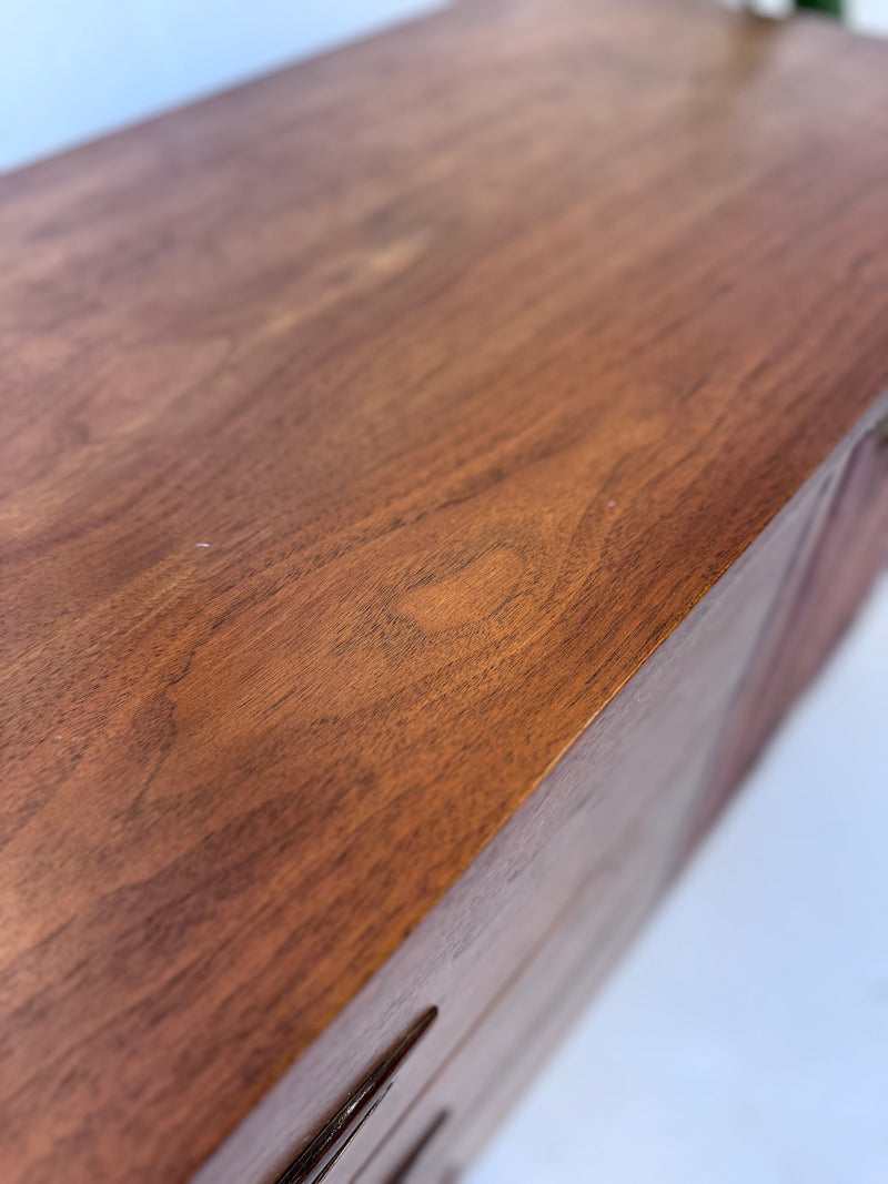 Mid Century Broyhill 'Sculptra' Walnut Credenza