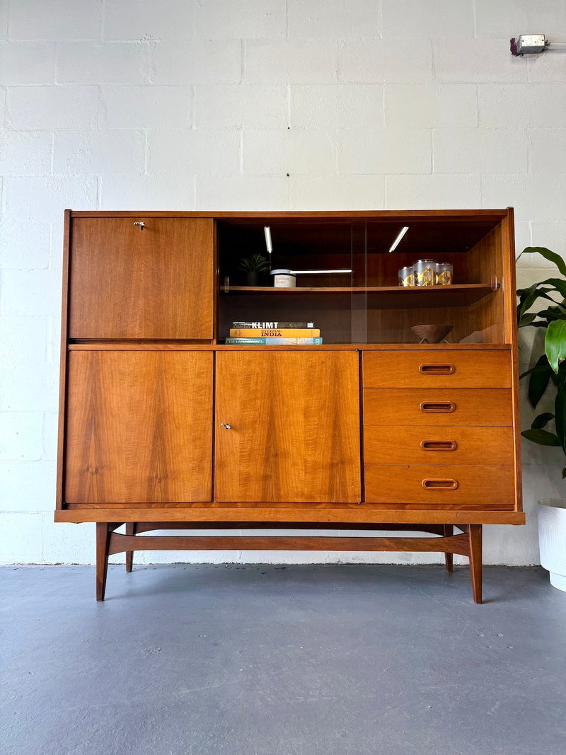 1960s mid century teak storage/display cabinet