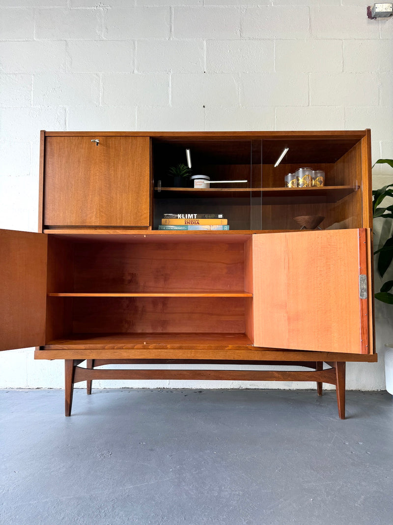 1960s mid century teak storage/display cabinet