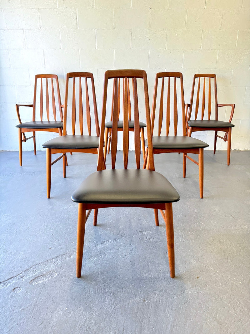 Danish Modern Teak 'Eva' Dining Chairs (Set of 6)