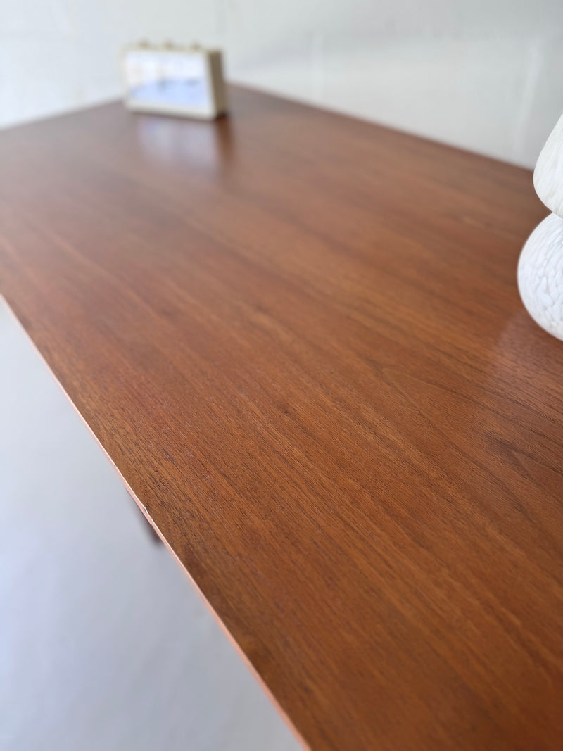 Danish Modern Teak Drop Leaf Desk by Gunnar Nielsen