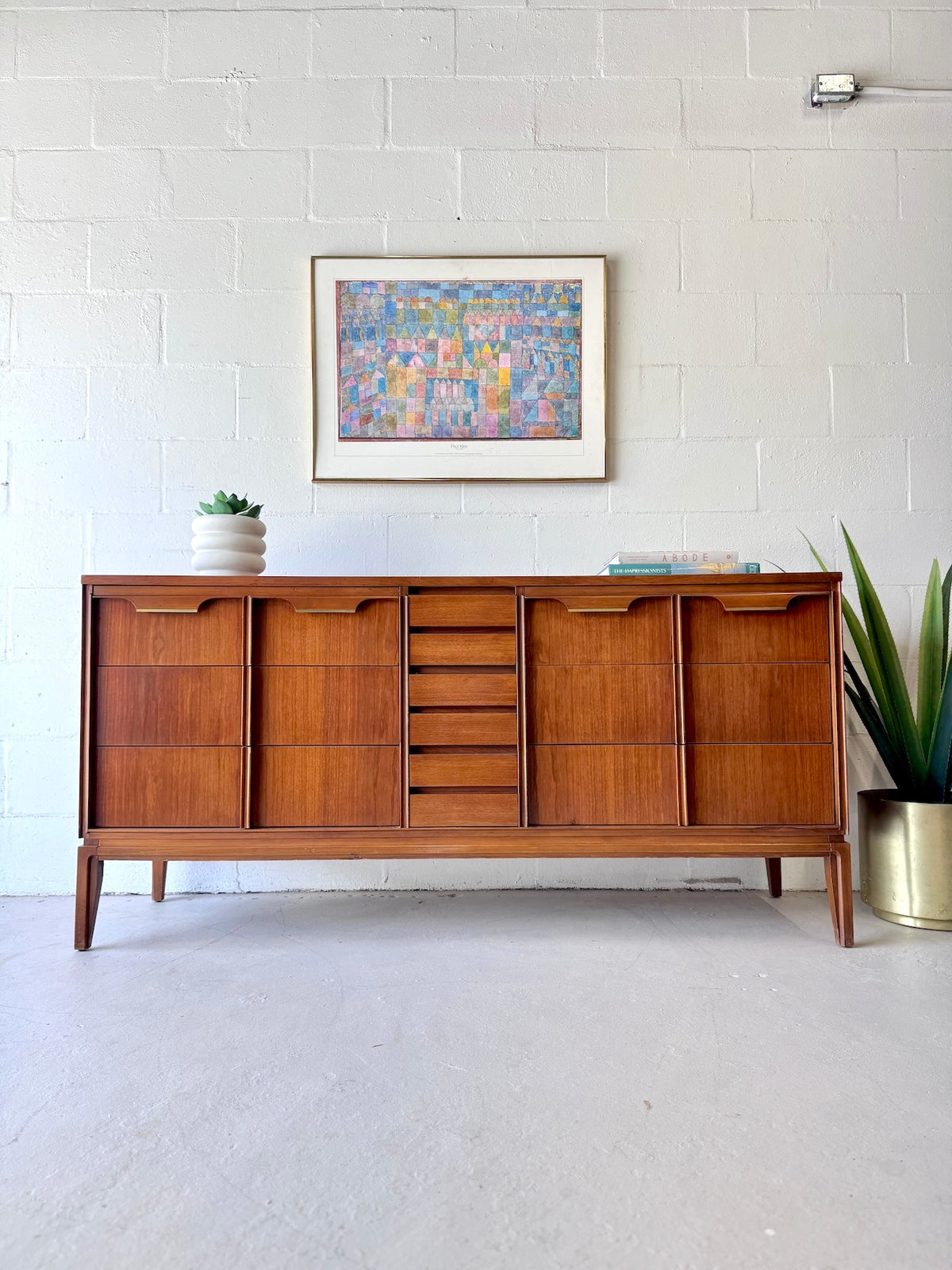 Mid Century Walnut Triple Dresser by Basic Witz – Warehaus Orlando