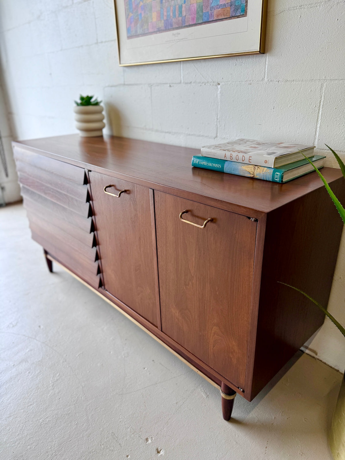 American of Martinsville 'Dania' Walnut Credenza – Warehaus Orlando