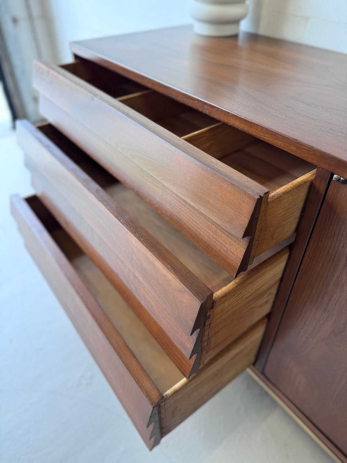 American of Martinsville 'Dania' Walnut Credenza – Warehaus Orlando