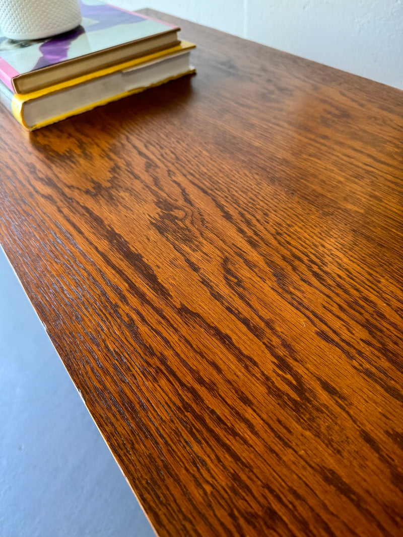 Mid Century Solid Oak Double Dresser