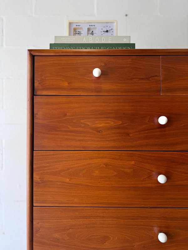 Drexel 'Declaration' Walnut Highboy Dresser