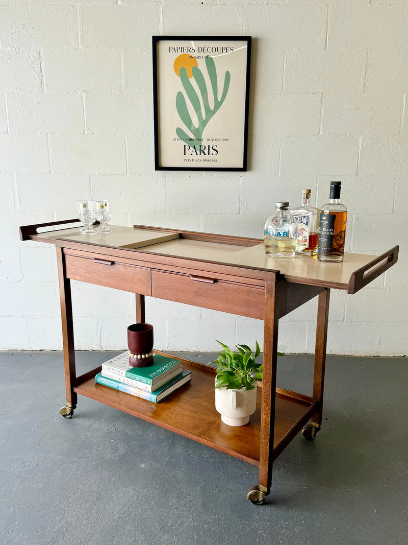 Mid Century Bar/Serving Cart by American of Martinsville