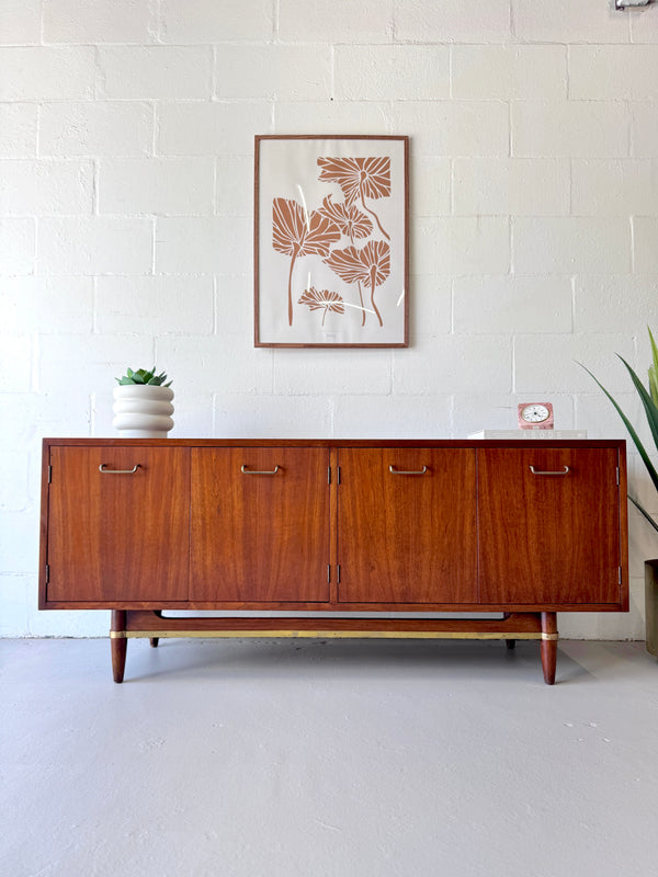 Mid Century Walnut Credenza by American of Martinsville