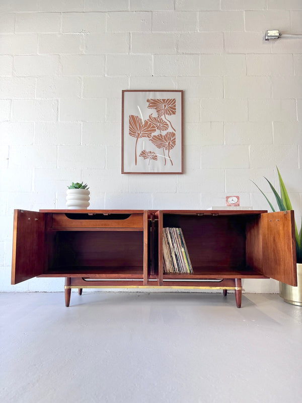 Mid Century Walnut Credenza by American of Martinsville
